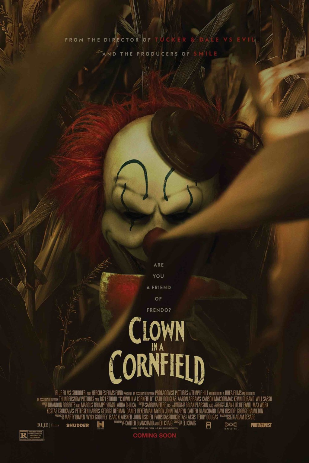 ‘Clown in a Cornfield’ carries more chainsaws and fewer metaphors